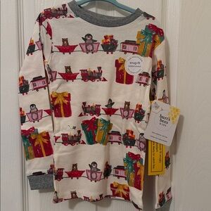 Burts bees Christmas pajamas NWT 5T unisex